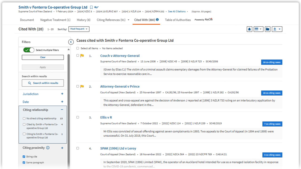 KeyCiteUnlock the power of context with KeyCite Cited-With